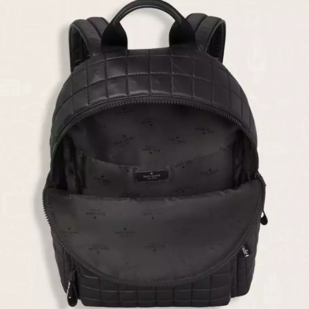 Kate Spade Black Quilted Nylon Backpack!. - Picture 8 of 8